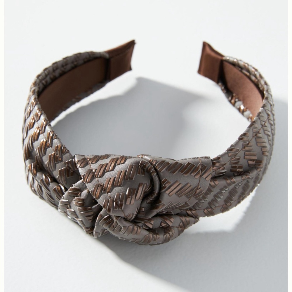 Anthropologie Faux Leather Headband